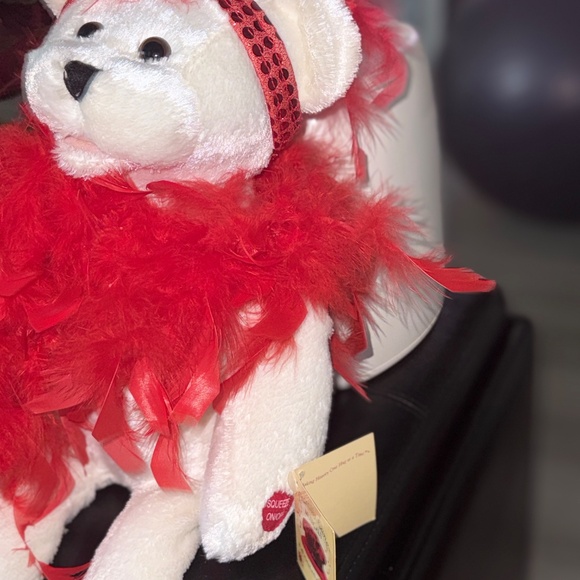 🎄NWT Chantilly Lane Musical Sitting Roxie Singing Bear - Picture 3 of 6